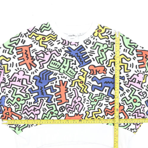 Primark x Keith Haring Women's Multicoloured XS Pullover Sweatshirt