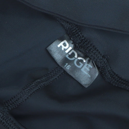Ridge Womens Black Padded Cycling Leggings Size 16