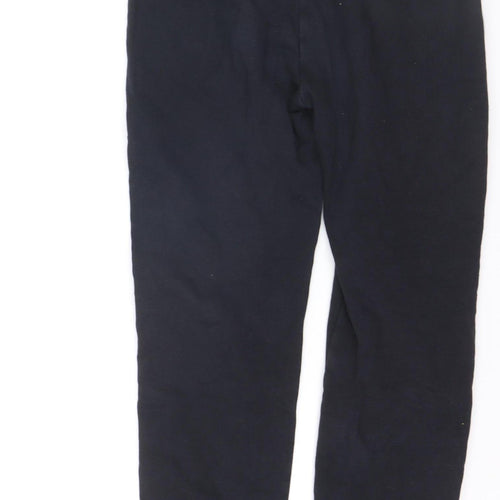 Marks and Spencer Girls Black Jogger Trousers 14-15 Years Fleece Lined