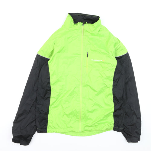 Muddyfox Men's Green Black L Windbreaker Cycling Jacket