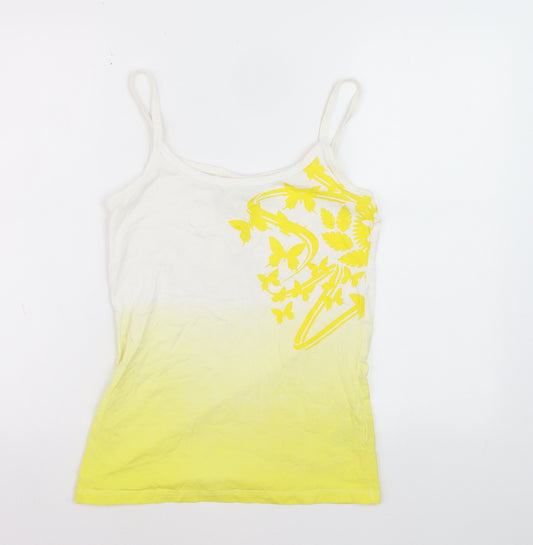 FIFA World Cup Brazil Women's Yellow Ombre Tank Top Size 10/12