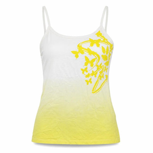 Front view of FIFA World Cup Brazil Women's Yellow Ombre Tank Top, size 10/12