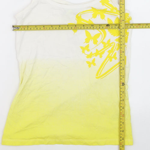 FIFA World Cup Brazil Women's Yellow Ombre Tank Top Size 10/12