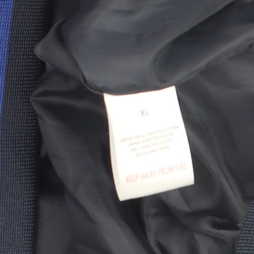 Studio Men's Blue XL Track Jacket Lightweight Full Zip