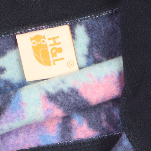 H&L Women’s Multicoloured Fleece Waistcoat Bodywarmer Size S Retro Style
