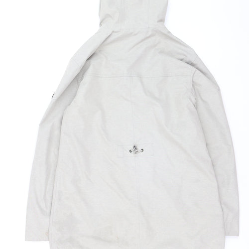 Trespass Womens Beige Waterproof Parka Jacket L UK 14 Windproof Hooded Outdoor Coat
