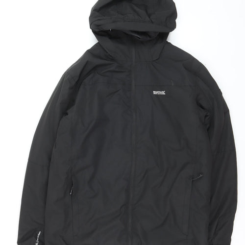 Regatta Men’s Black Waterproof Hooded Parka Jacket Size S Outdoor Hiking