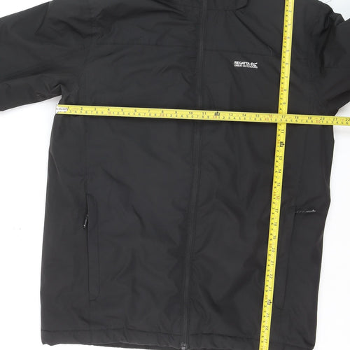 Regatta Men’s Black Waterproof Hooded Parka Jacket Size S Outdoor Hiking
