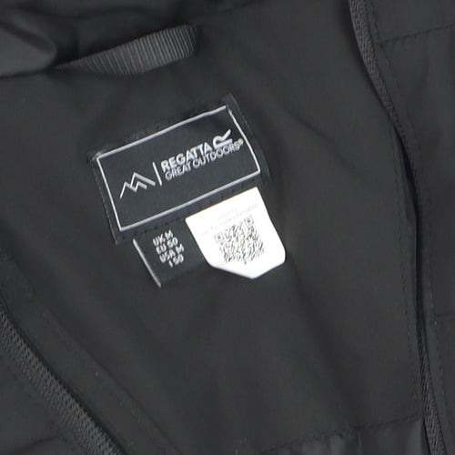 Regatta Men’s Black Waterproof Hooded Parka Jacket Size S Outdoor Hiking