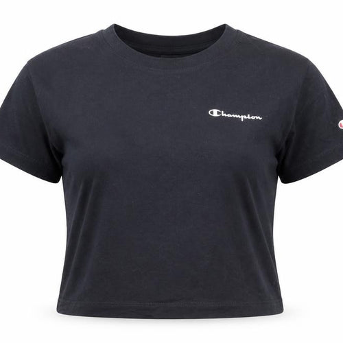 Champion Women’s Black Cropped Cotton T-Shirt Size M