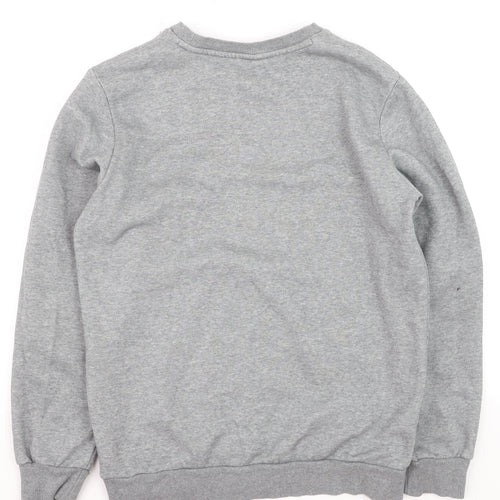 Puma Men's Grey Crew Neck Pullover Sweatshirt Size L