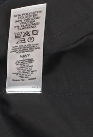 Dunnes Stores Men's Navy Blue Regular Fit Dress Pants 32W 31L