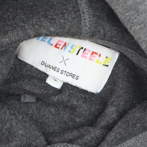 Helen Steele x Dunnes Stores Womens Grey Hooded Pullover Hoodie Size M