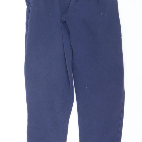 Nike Boys Blue Jogger Trousers 12-13 Years Elastic Waist Fleece Activewear