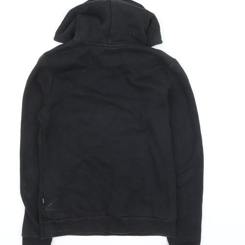 Puma Men’s Black Pullover Hoodie S Regular Fit Fleece Sweatshirt