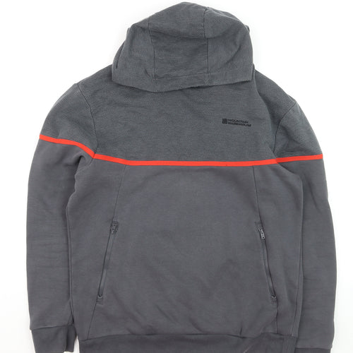 Mountain Warehouse Men’s Grey Pullover Hoodie Medium Outdoor Quick Dry