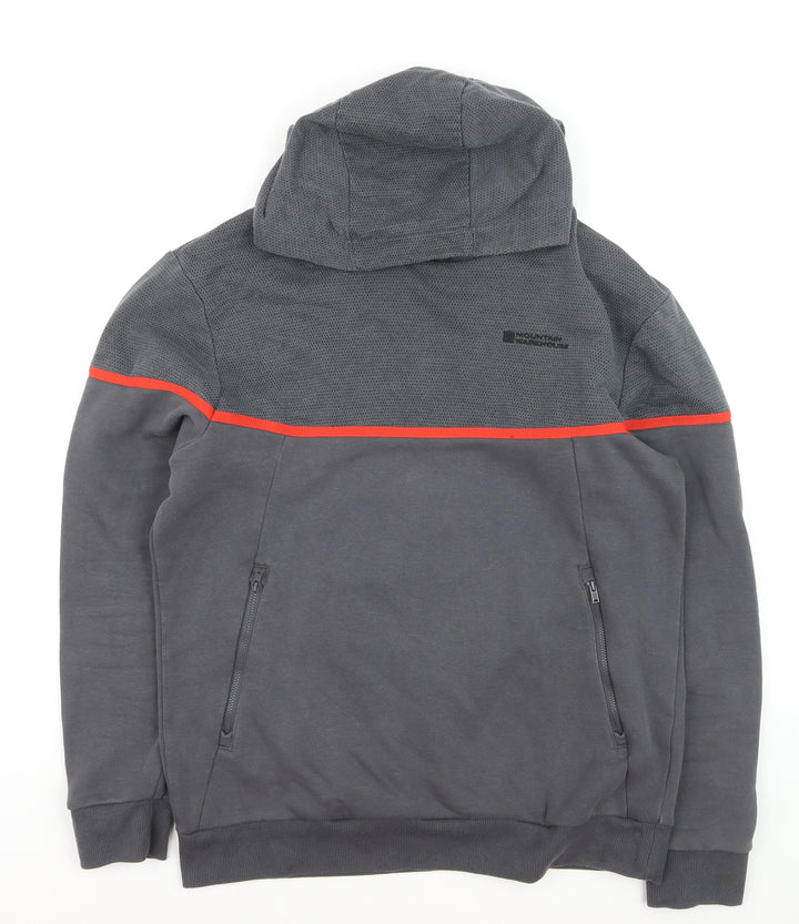Mountain Warehouse Men’s Grey Pullover Hoodie Medium Outdoor Quick Dry