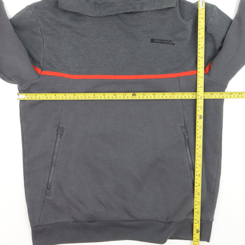 Mountain Warehouse Men’s Grey Pullover Hoodie Medium Outdoor Quick Dry