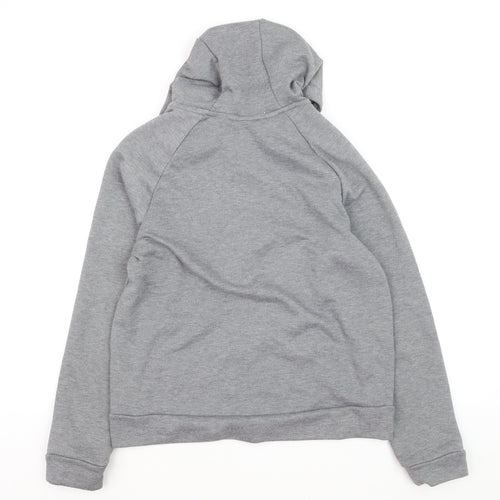 Nike Boys Grey Full Zip Dri-FIT Hoodie XL - Athletic Sportswear