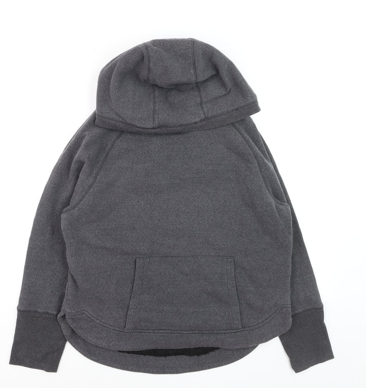 90 Degree Boys Grey Pullover Hoodie L Fleece Lined Cotton Blend