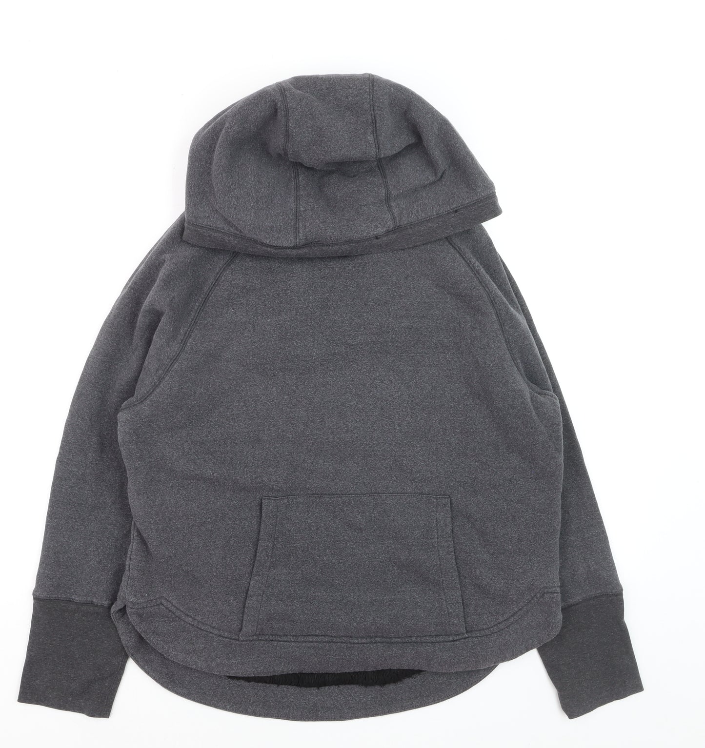 90 Degree Boys Grey Pullover Hoodie L Fleece Lined Cotton Blend