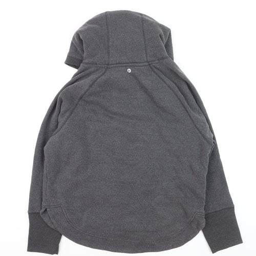 90 Degree Boys Grey Pullover Hoodie L Fleece Lined Cotton Blend
