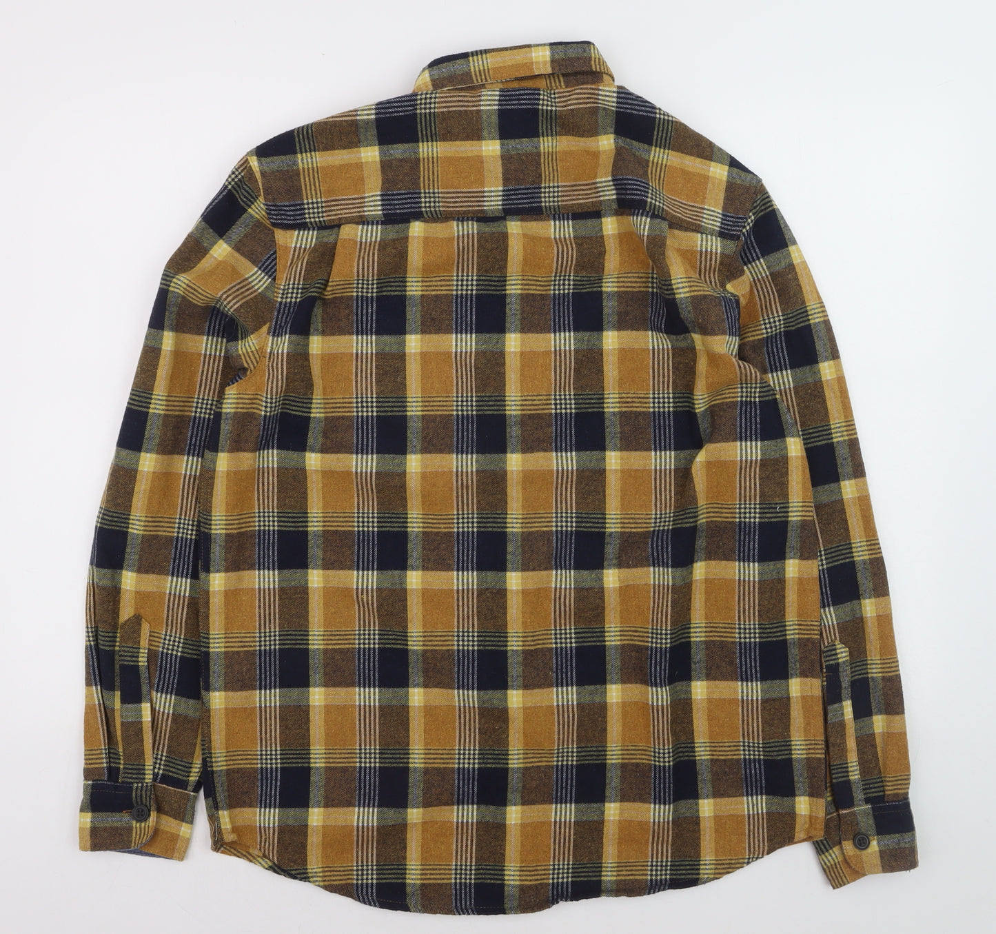 Coleman Men's Brown Plaid Flannel Button-Up Shirt Size M
