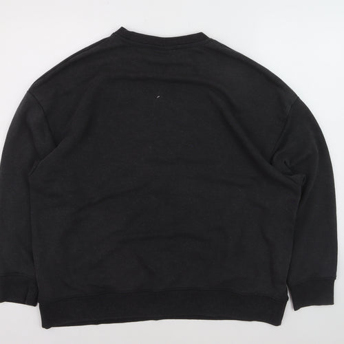 Primark Women Black Barbie Graphic Cotton Sweatshirt Size 12/14