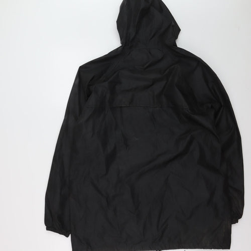 Regatta Men’s Black Waterproof Hooded Rain Jacket M 40in Outdoor