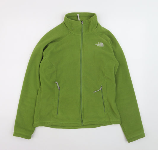 The North Face Womens Green Fleece Full Zip Active Jacket Size S