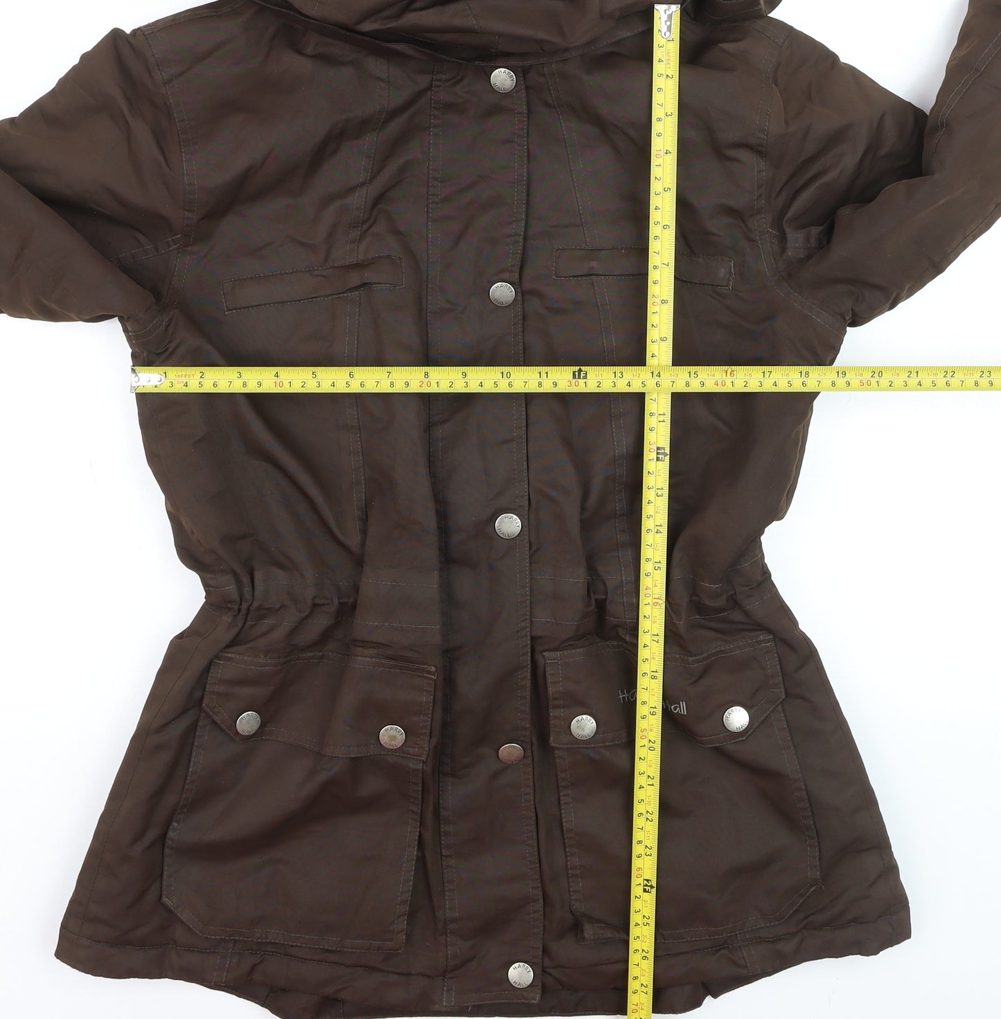 Harry Hall Women’s Brown Waterproof Hooded Parka Jacket M