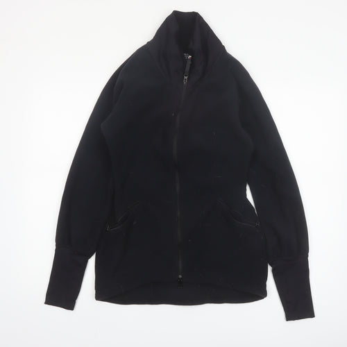 Sweaty Betty Women Black S Slim Fit Full Zip Fleece Jacket