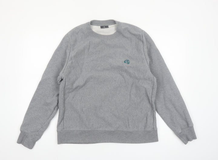 Paul Smith Men's Grey XL Crew Neck Cotton Sweatshirt