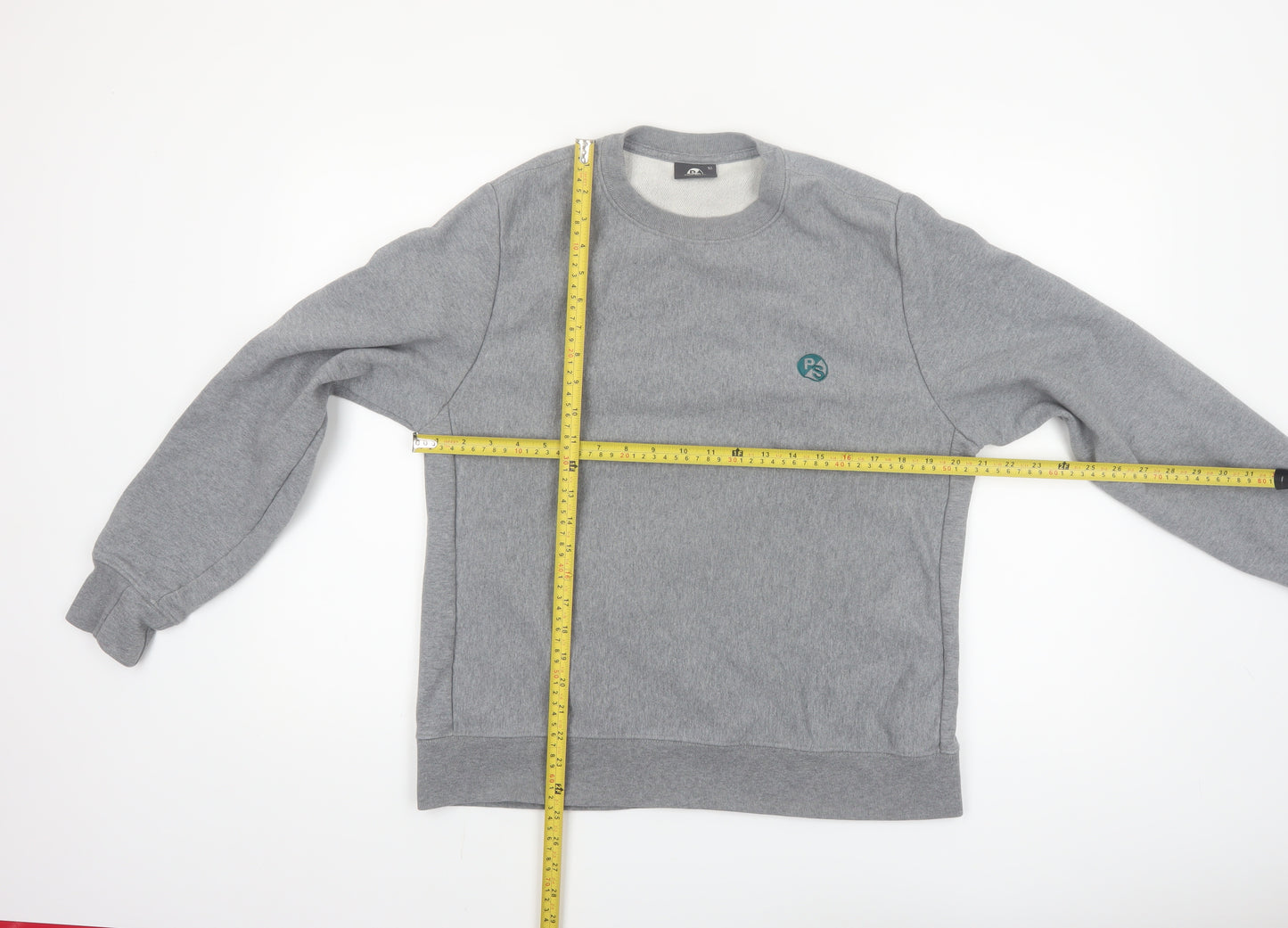 Paul Smith Men's Grey XL Crew Neck Cotton Sweatshirt