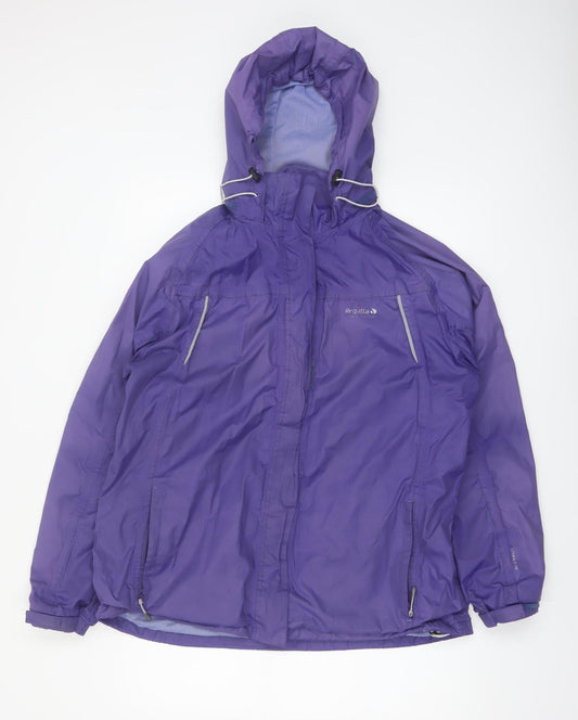 Regatta Womens Purple Waterproof Rain Coat Jacket Size 18 Hooded