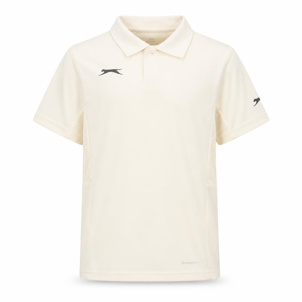 Slazenger Boys Beige Polo Shirt 9-10 Years Sports Top Lightweight