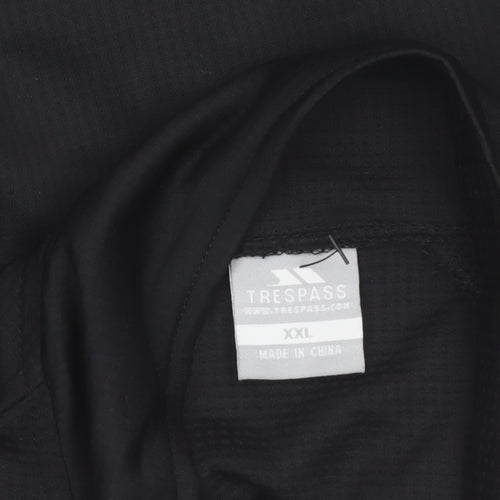 Trespass Mens Black XXL Softshell Windbreaker Jacket