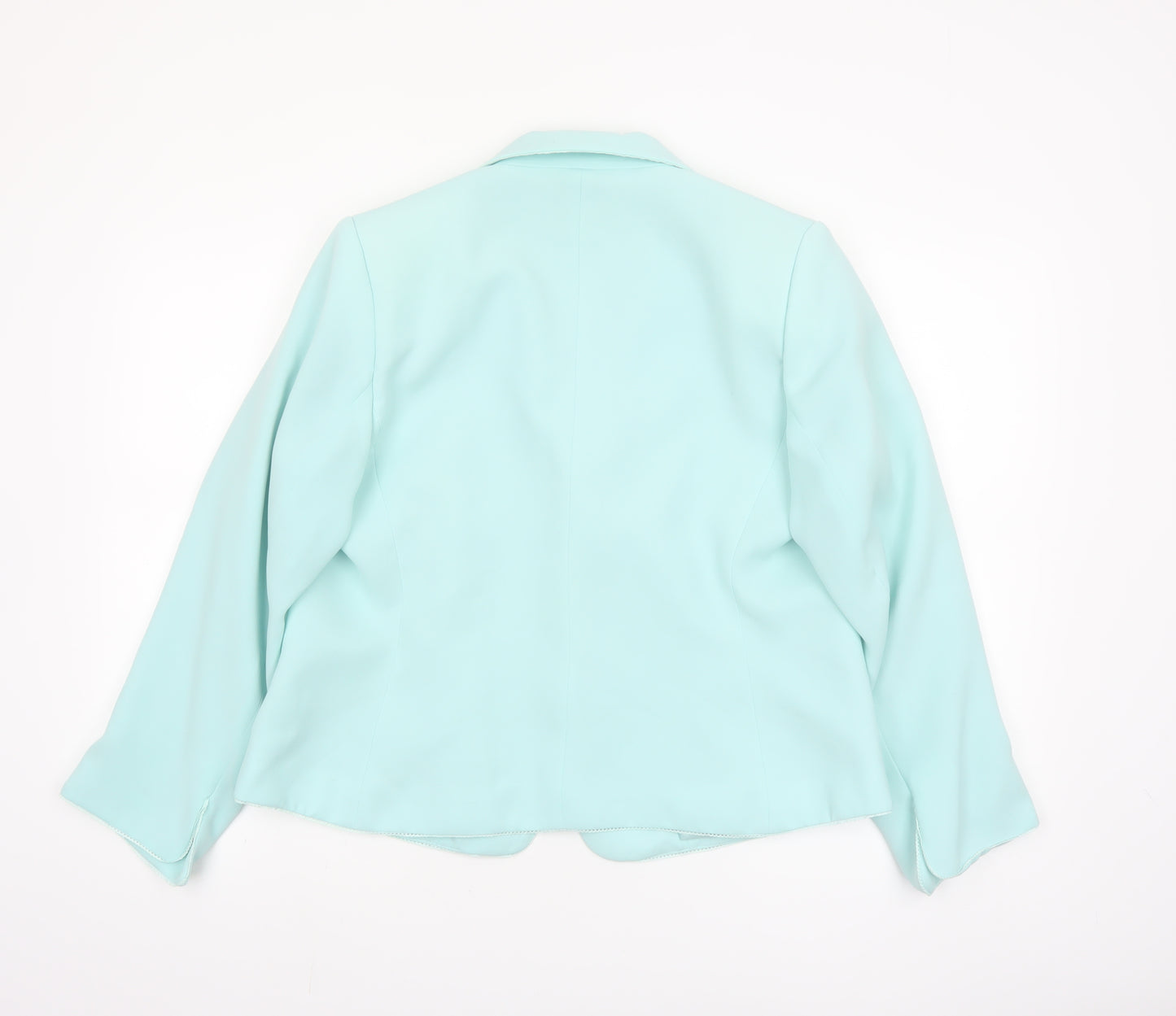 Chianti Women’s Blue Single-Breasted Blazer Size 18 Polyester