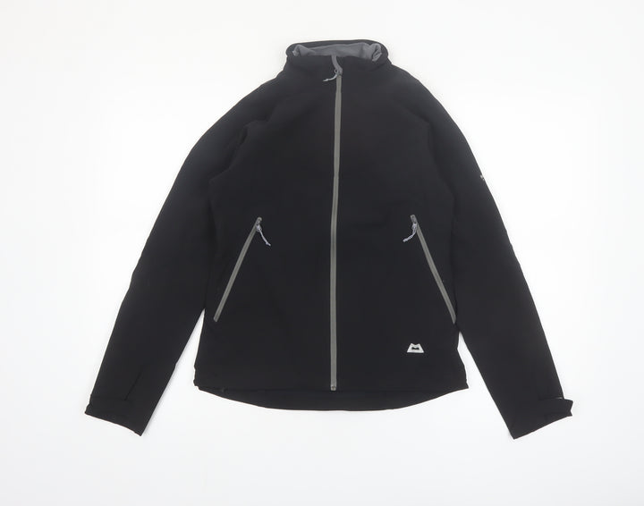 Mountain Equipment Women's Black Softshell Jacket Size 10 Windproof Outdoor