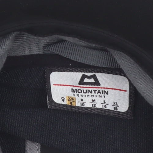 Mountain Equipment Women's Black Softshell Jacket Size 10 Windproof Outdoor