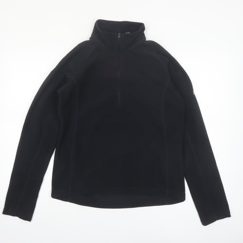 Berghaus Women Black Size 14 1/2 Zip Fleece Pullover Sweatshirt