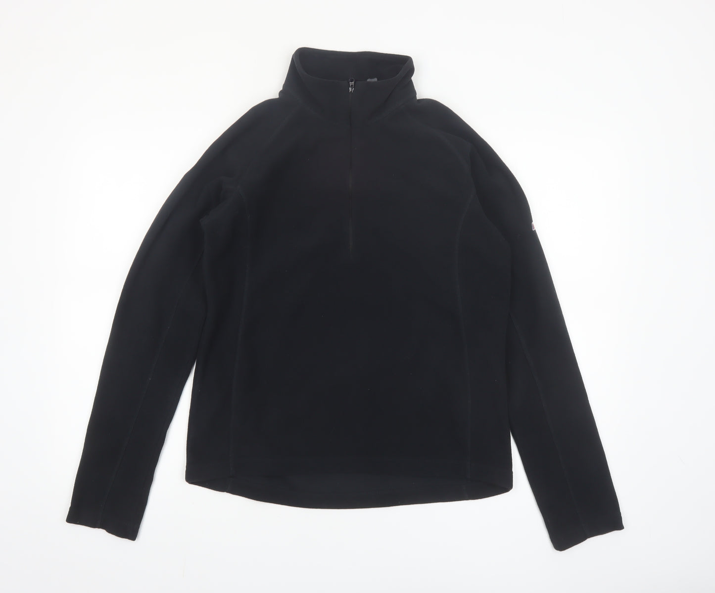 Berghaus Women Black Size 14 1/2 Zip Fleece Pullover Sweatshirt