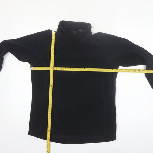 Berghaus Women Black Size 14 1/2 Zip Fleece Pullover Sweatshirt