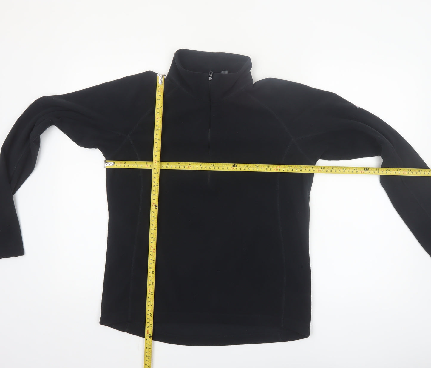 Berghaus Women Black Size 14 1/2 Zip Fleece Pullover Sweatshirt