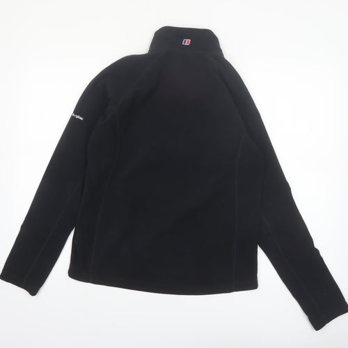 Berghaus Women Black Size 14 1/2 Zip Fleece Pullover Sweatshirt