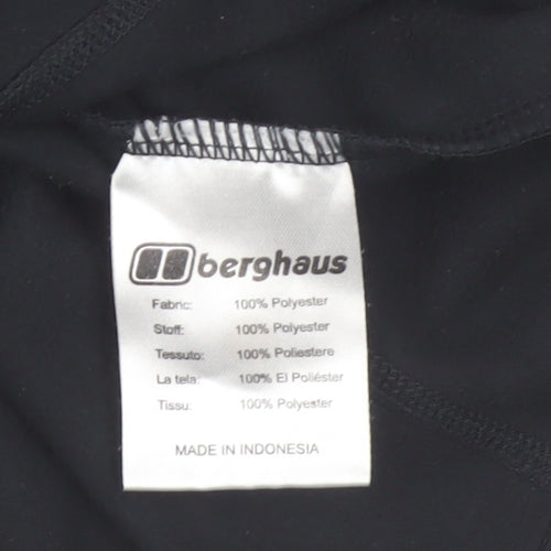 Berghaus Women Black Size 14 1/2 Zip Fleece Pullover Sweatshirt