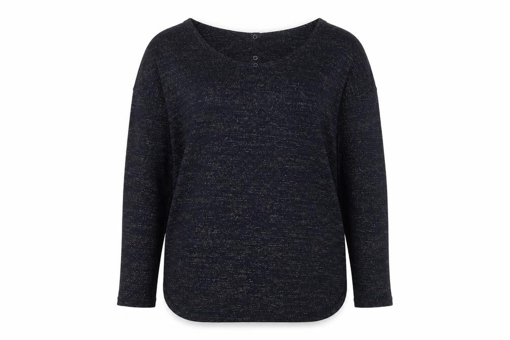 Front view of Next Women’s Blue Long Sleeve Lightweight jumper, size UK 12