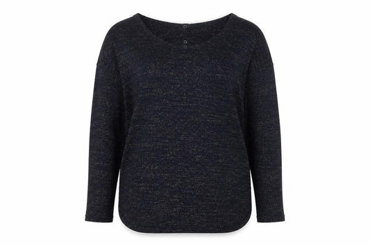 Front view of Next Women’s Blue Long Sleeve Lightweight jumper, size UK 12