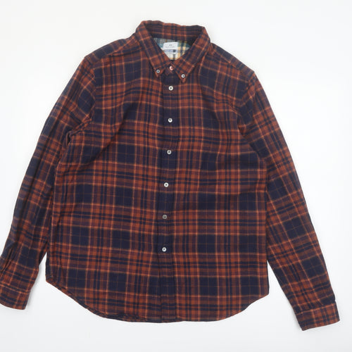 Paul Smith Men's Brown Plaid Flannel Tailored Fit Shirt 2XL