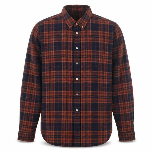Paul Smith Men's Brown Plaid Flannel Tailored Fit Shirt 2XL